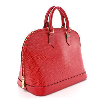 Louis Vuitton Epi Alma PM Castillan Red 3 of 13