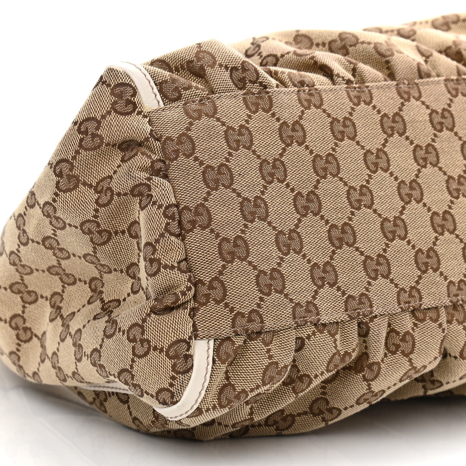 Gucci Monogram Large D Gold Hobo Off White 9 of 12