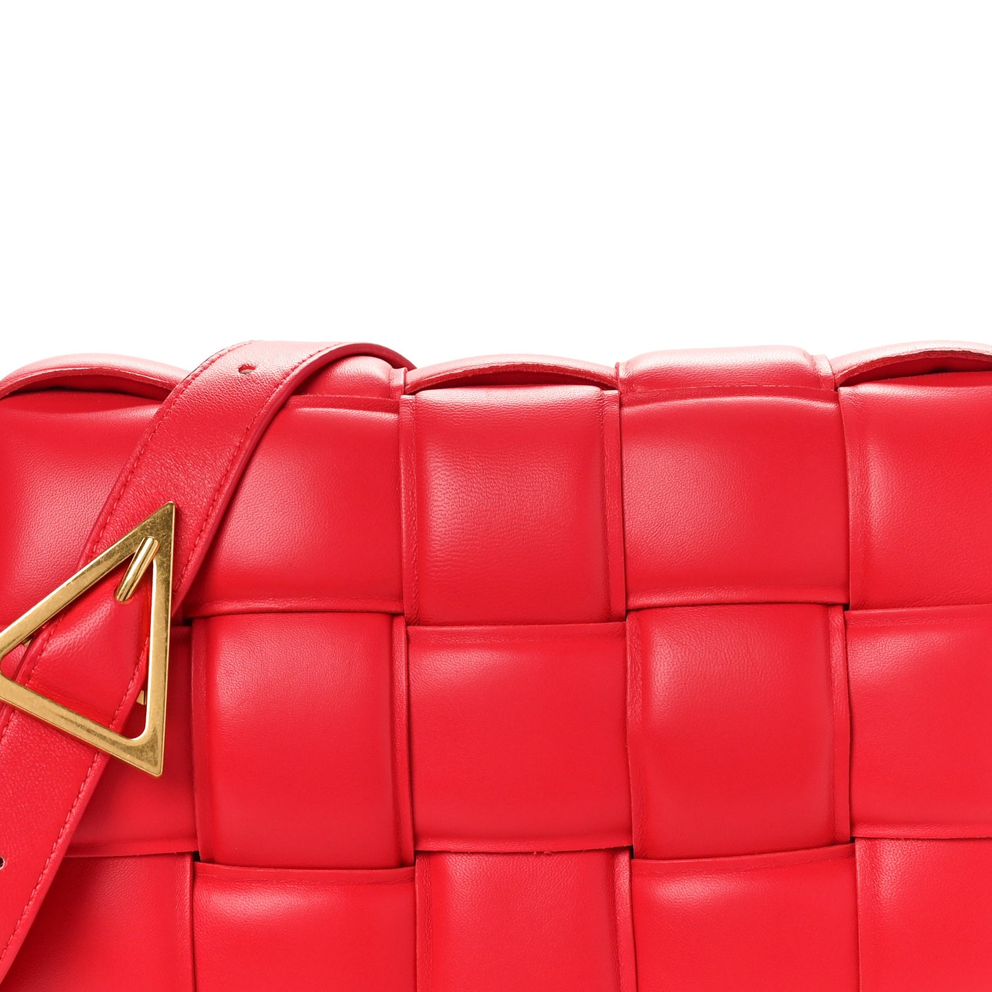 Nappa Maxi Intreccio Padded Cassette Crossbody Bag Firework