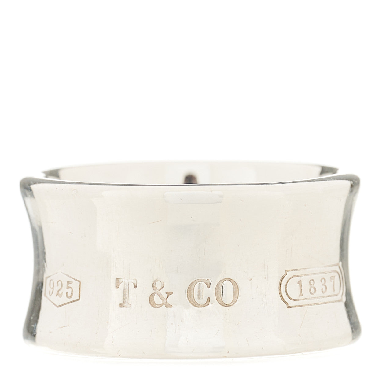 Tiffany Sterling Silver Wide 1837 Ring 60 9.25 1 of 7