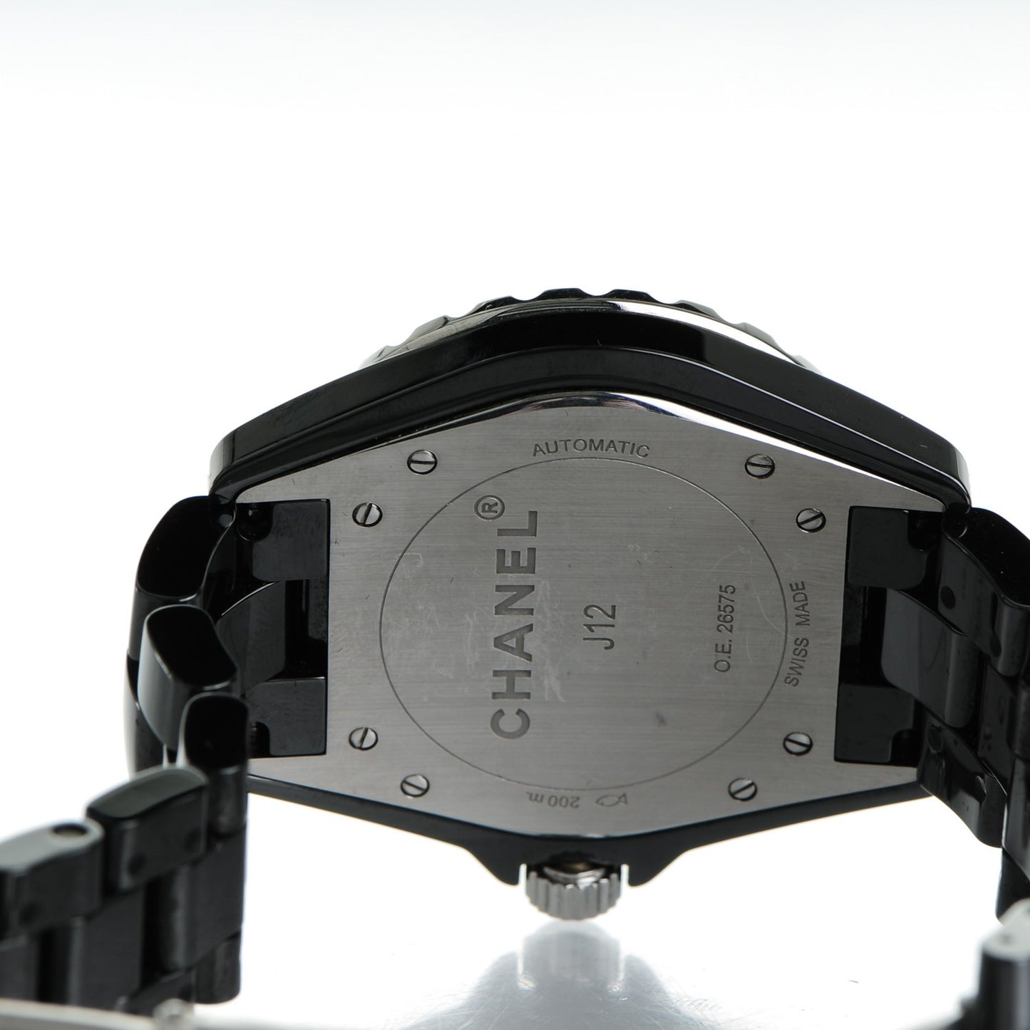 Stainless Steel Ceramic 41mm J12 Automatic Watch Black