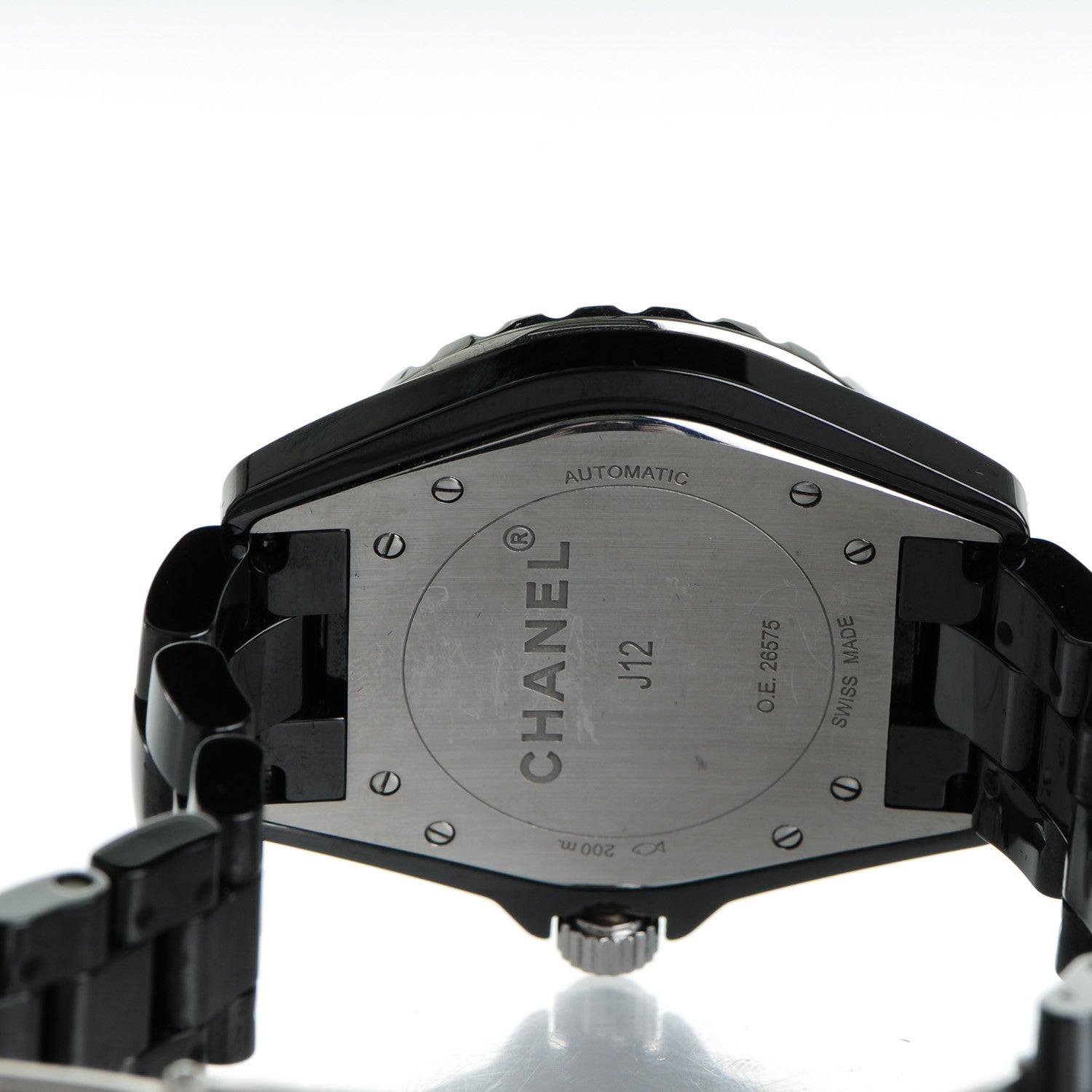 Chanel Stainless Steel Ceramic 41mm J12 Automatic Watch Black 6 of 8
