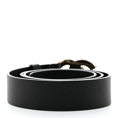 Chanel Calfskin Metal Enamel CC Belt 80 32 Black White 2 of 6