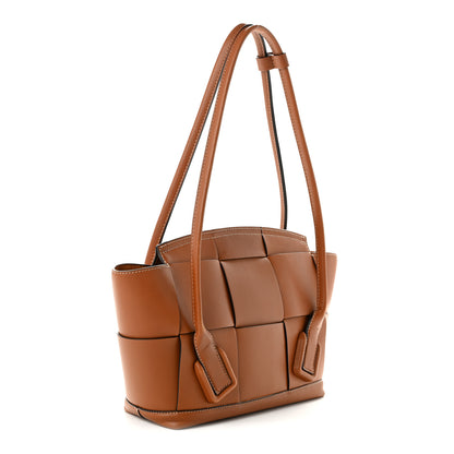 Bottega Veneta French Calfskin Maxi Intrecciato Small Arco Wood 3 of 9