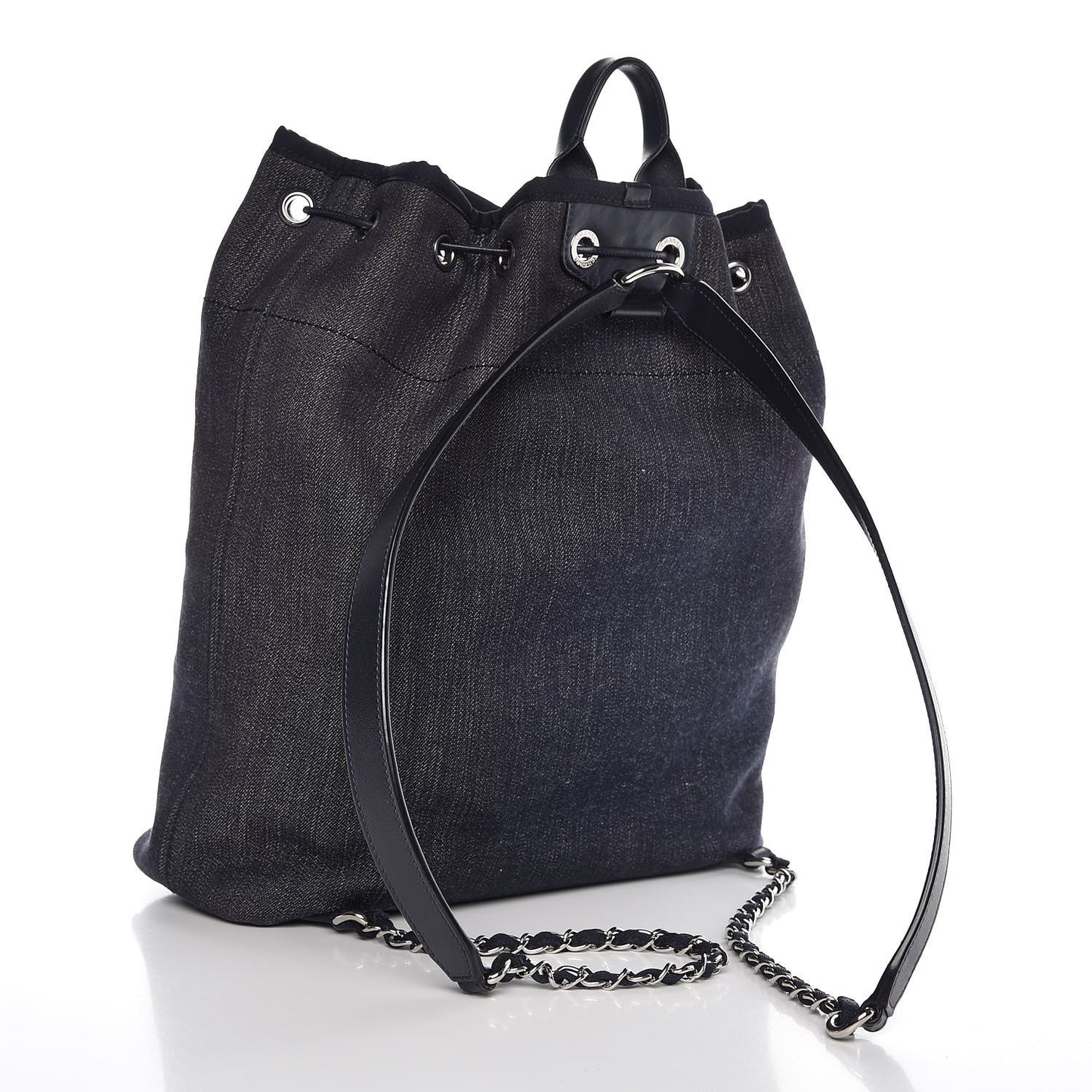 Canvas Large Deauville Backpack Denim Blue