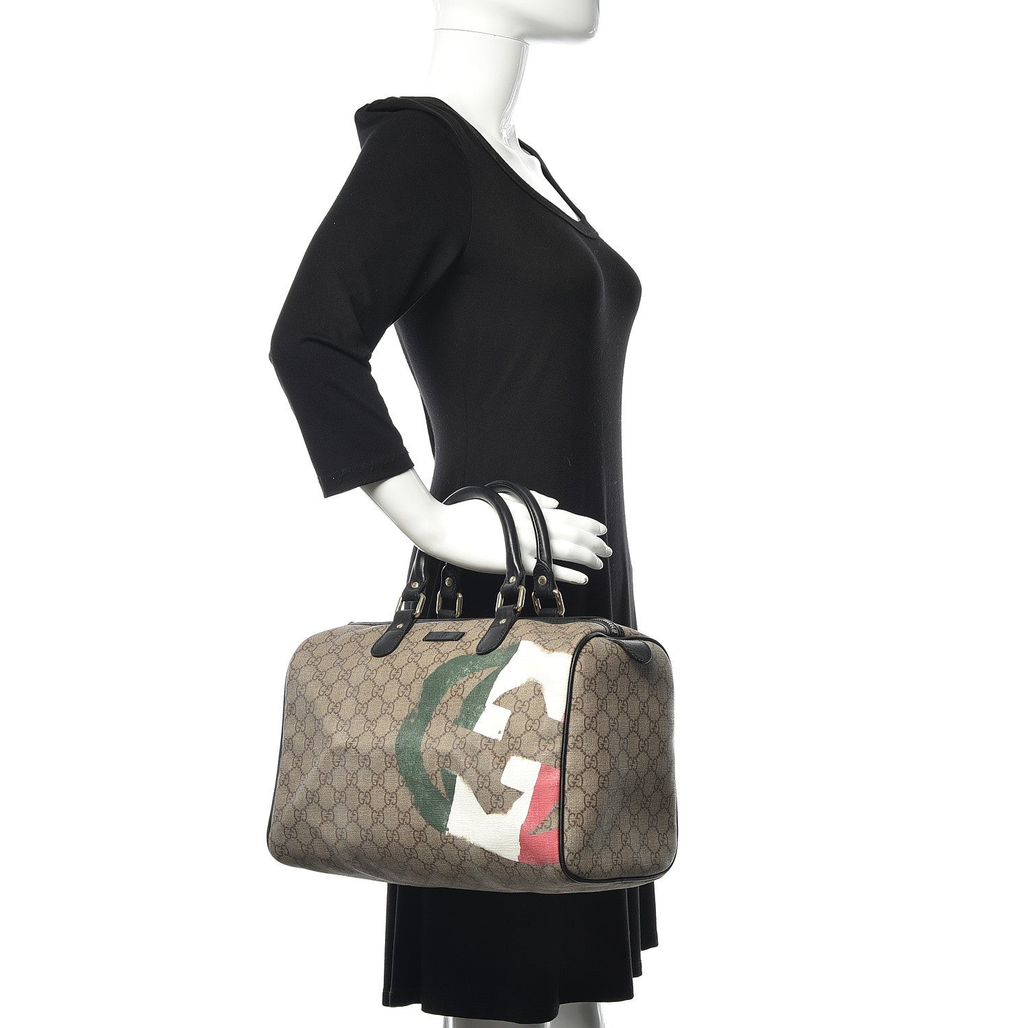 Gucci Monogram Medium Boston Italian GG Flag Unicef 2 of 11