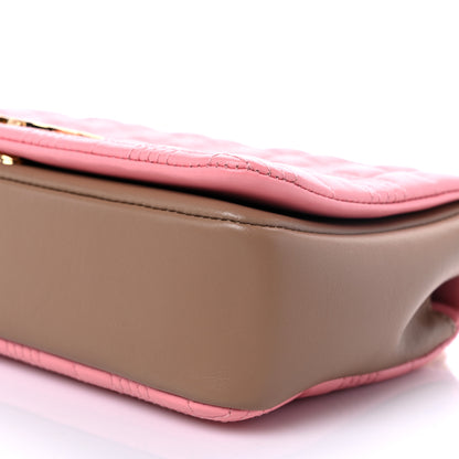 Burberry Lambskin Quilted Small Lola Bag Peony Camel 8 of 9