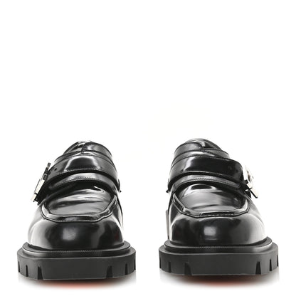 Christian Louboutin Calfskin Our Georges Mens Loafers 42.5 Black 3 of 8