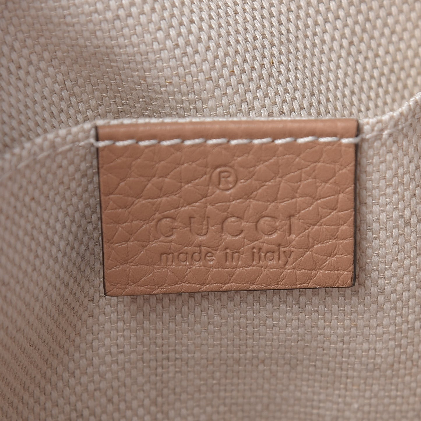 Pebbled Calfskin Small Soho Disco Bag Rose Beige