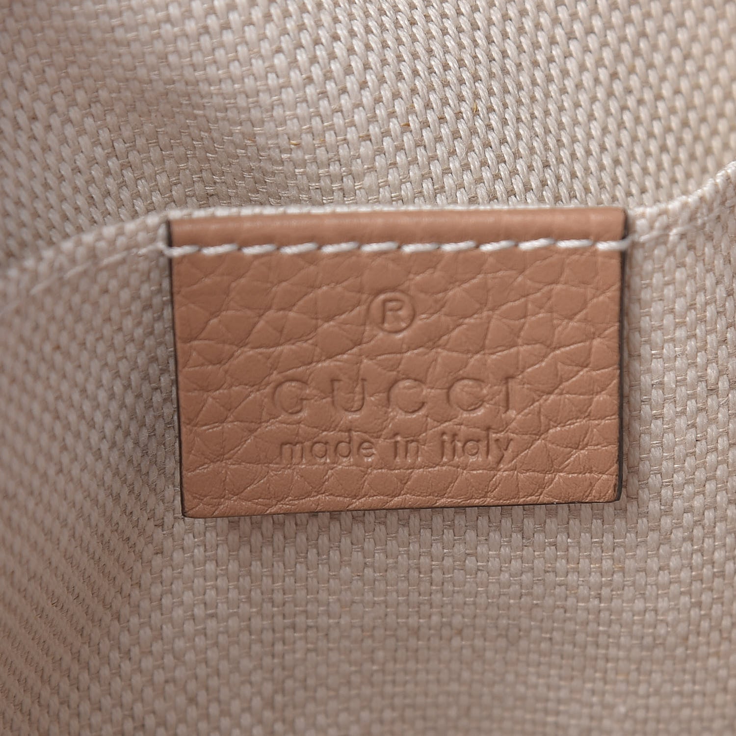 Gucci Pebbled Calfskin Small Soho Disco Bag Rose Beige 8 of 10