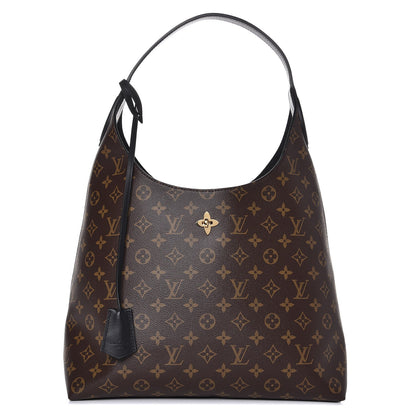 Louis Vuitton Monogram Flower Hobo Black 1 of 11