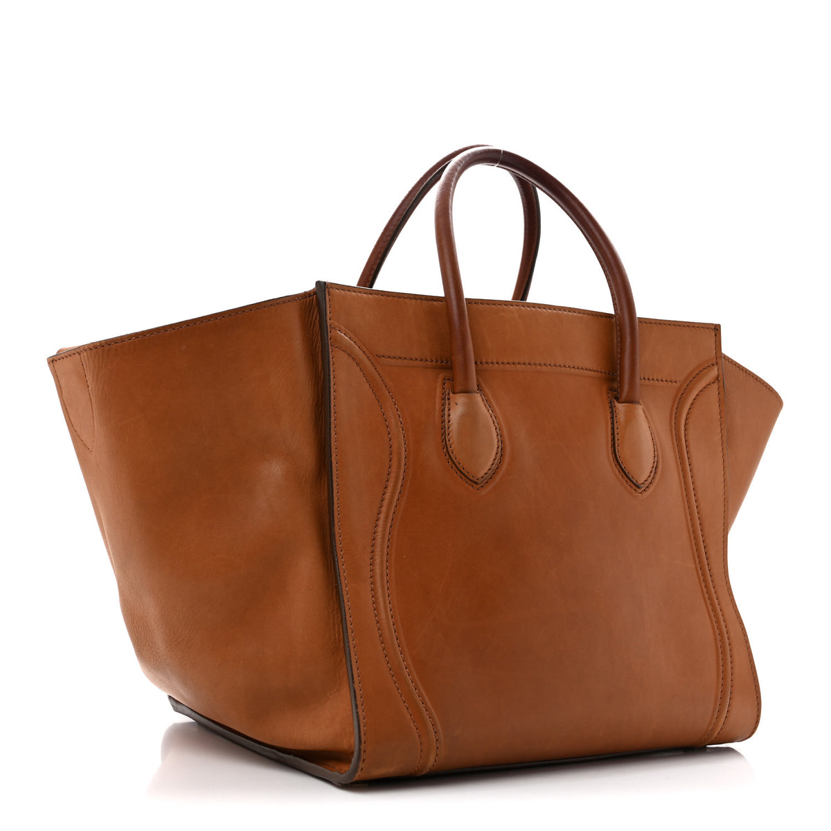 Celine Natural Calfskin Medium Phantom Luggage Tan 3 of 17