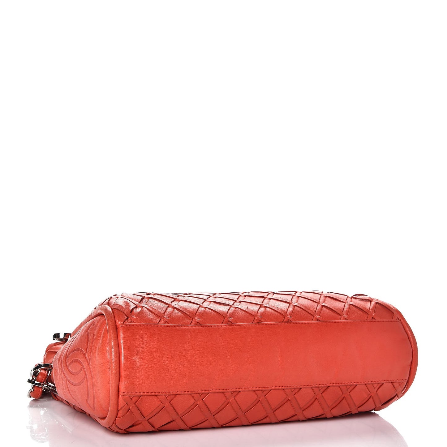 Lambskin Woven Medium Ultimate Soft Sombrero Hobo Red