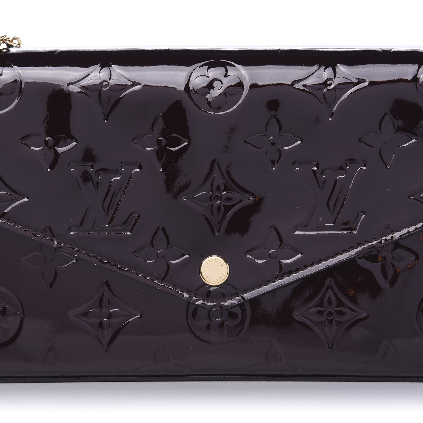 Vernis Pochette Felicie Chain Wallet Amarante