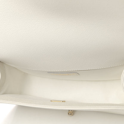 Chanel Caviar Quilted Medium Boy Flap White 4 of 4