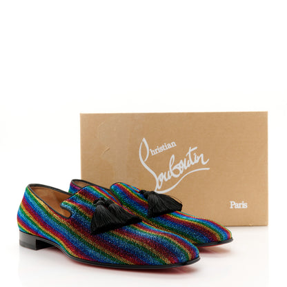 Christian Louboutin Glitter Mens Tassel Serge Officialito Flat Loafers 43.5 Multicolor 10 of 10