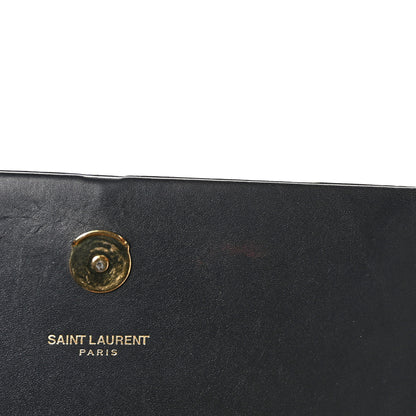 Saint Laurent Calfskin Small Classic Monogram Kate Tassel Satchel Black 10 of 11
