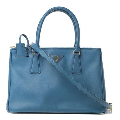 Prada Saffiano Mini Galleria Double Zip Tote Cobalto 1 of 21