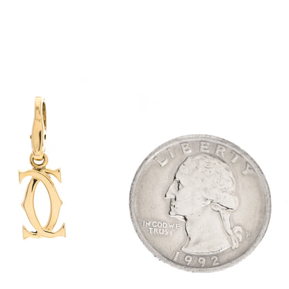 Cartier 18K Yellow Gold Logo Charm 2 of 4