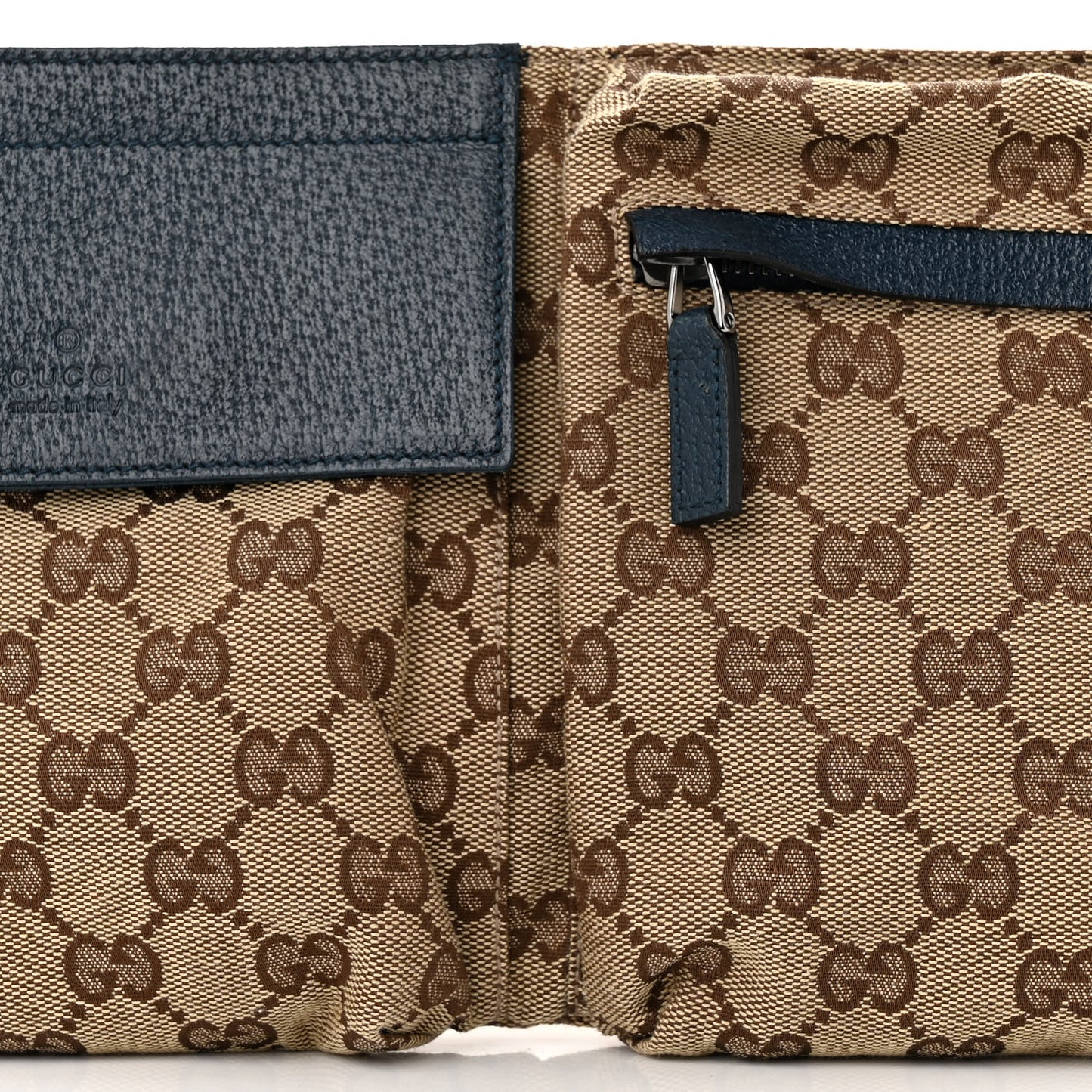Monogram Web Belt Bag Navy
