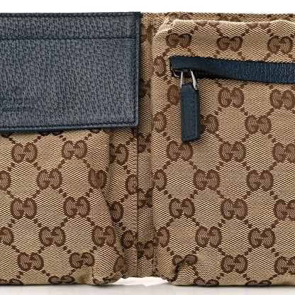 Gucci Monogram Web Belt Bag Navy 8 of 11