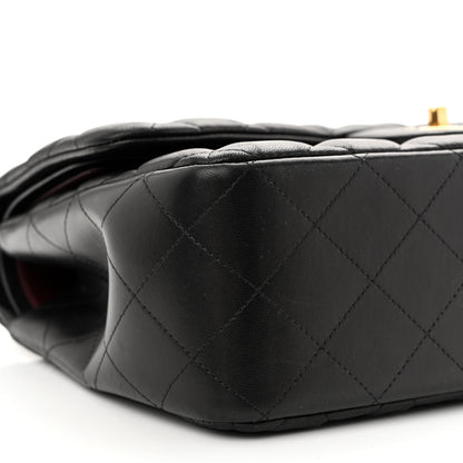 Chanel Lambskin Quilted Jumbo Double Flap Black 9 of 10