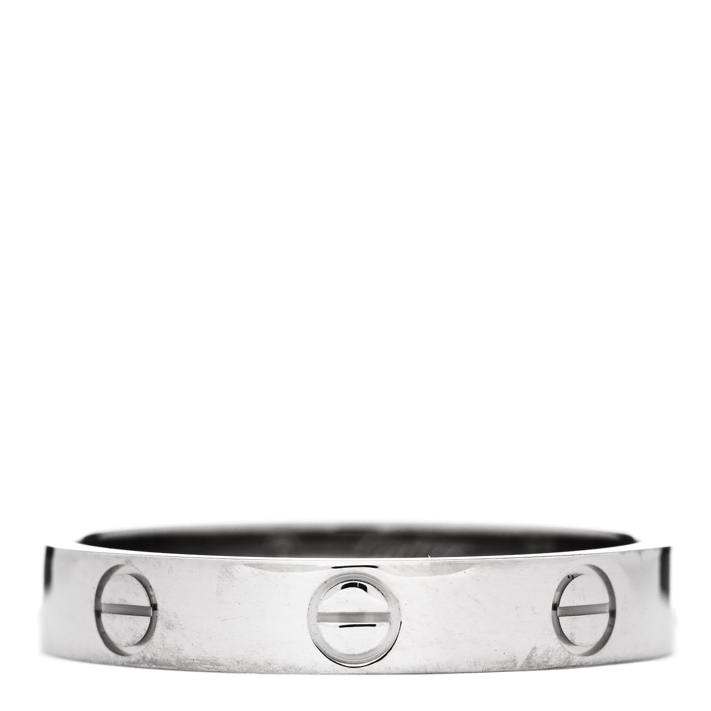 18K White Gold 3.5mm LOVE Wedding Band Ring 57 8