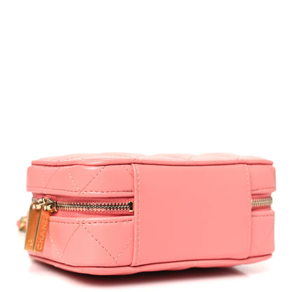 Chanel Lambskin Quilted Top Handle Mini Vanity Case Pink 4 of 10