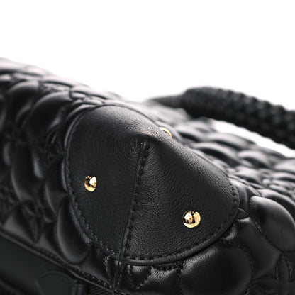 Louis Vuitton Lambskin Quilted Flowers Triangle Softy Black 10 of 10