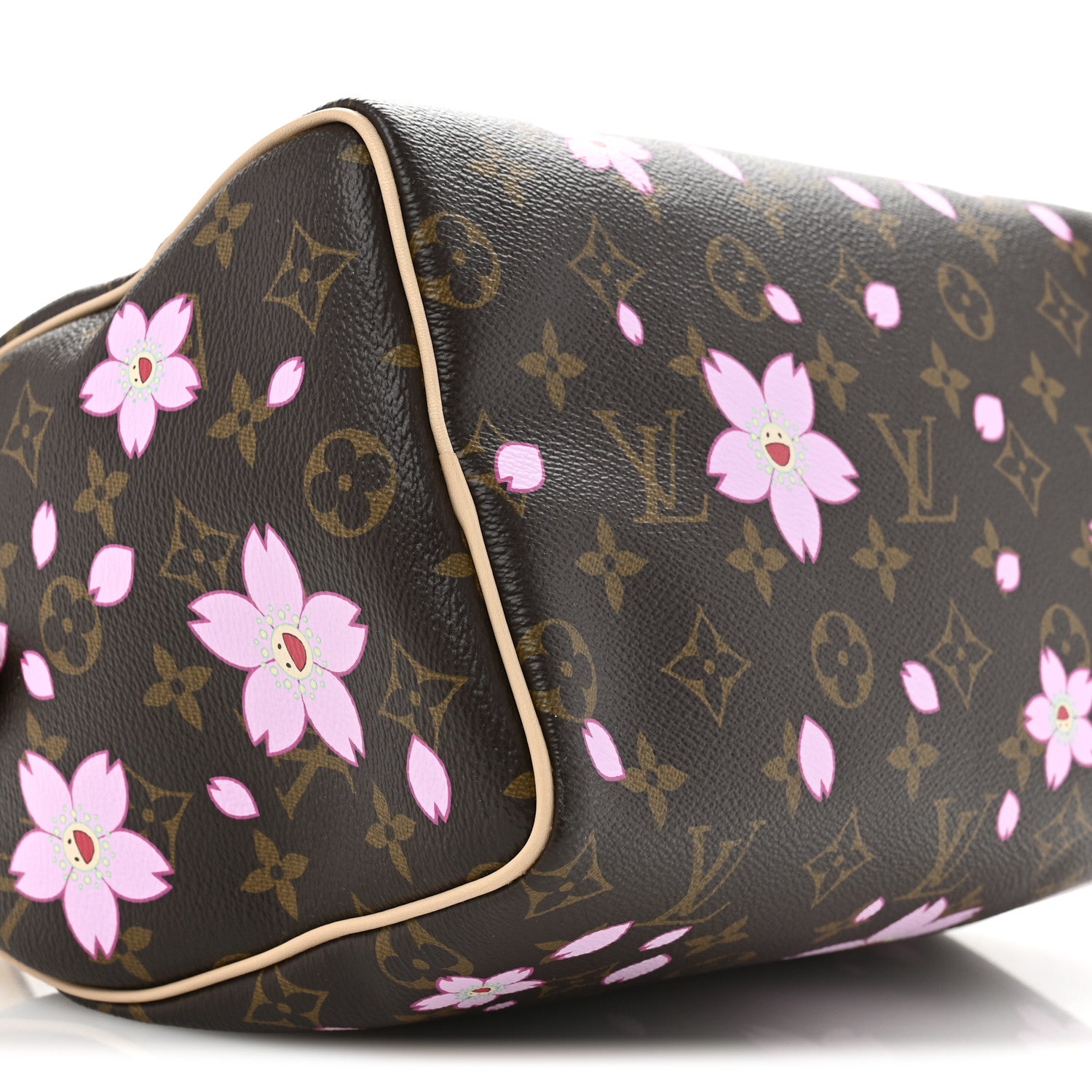 Louis Vuitton LV X TM Monogram Cherry Blossom Speedy Bandouliere 25 Sakura Brown 8 of 10