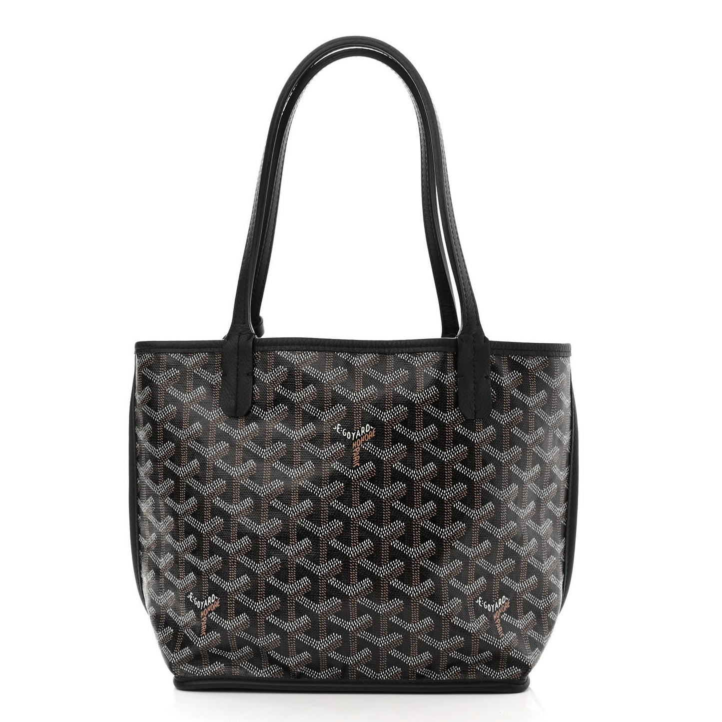 Goyardine Reversible Mini Anjou Black
