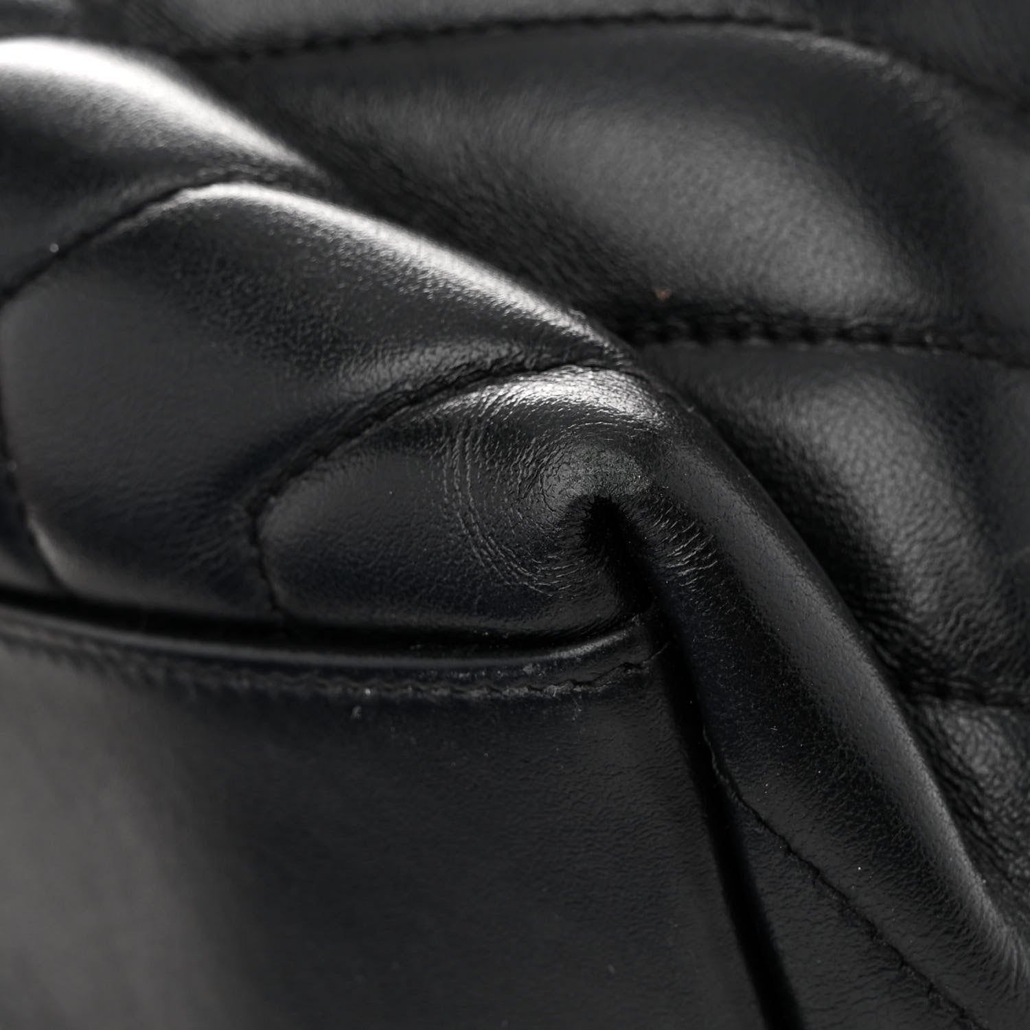 Saint Laurent Calfskin Y Quilted Monogram Medium Loulou Chain Satchel Black 18 of 22
