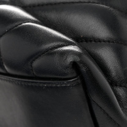 Saint Laurent Calfskin Y Quilted Monogram Medium Loulou Chain Satchel Black 18 of 22