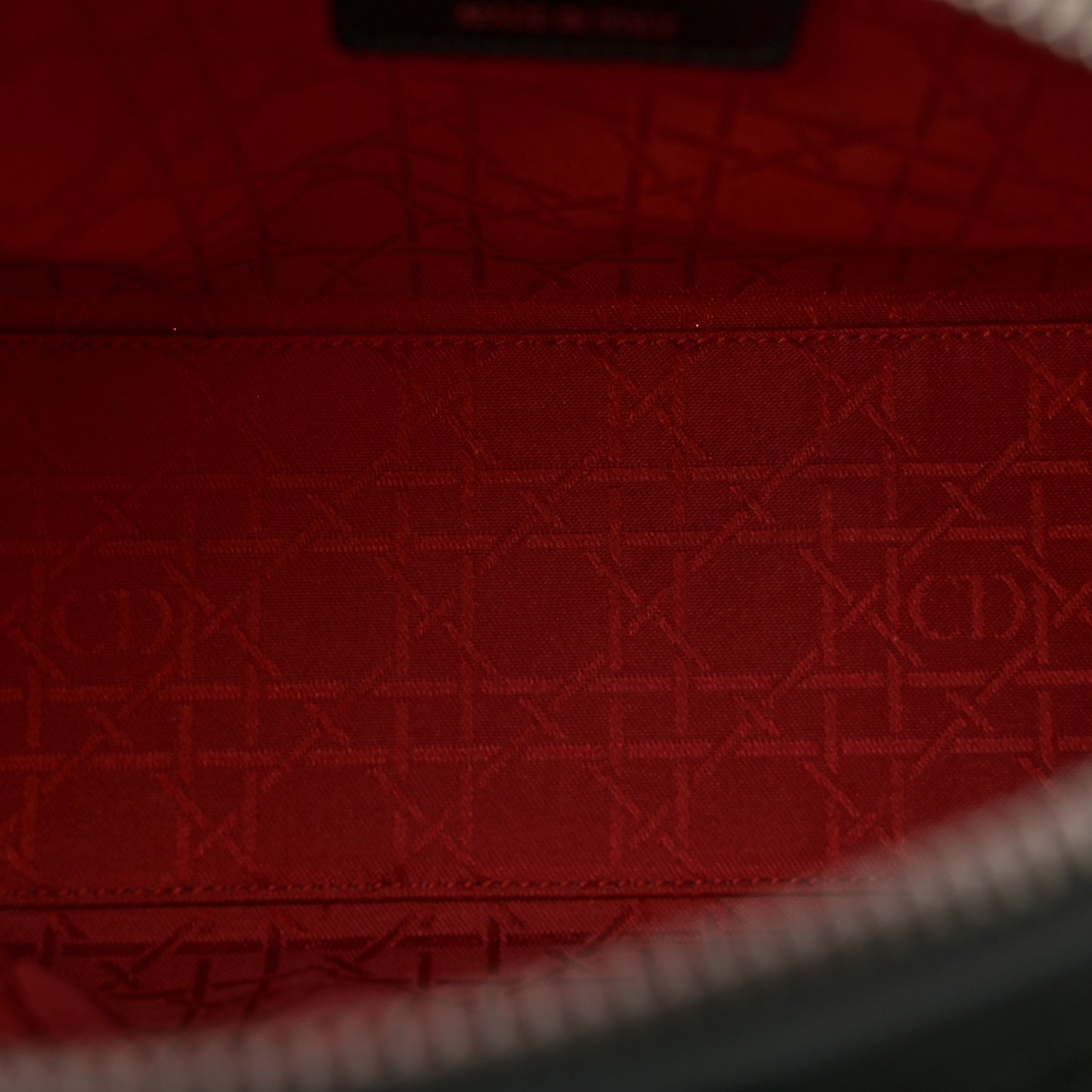 Lambskin Cannage Medium Lady Dior Black