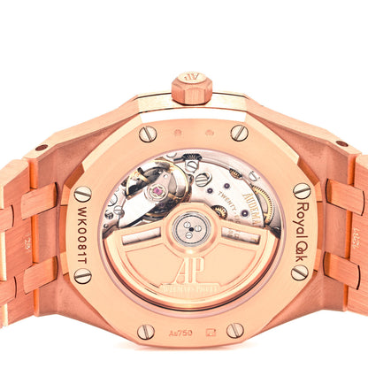 Audemars Piguet 18K Rose Gold Diamond 34mm Royal Oak Automatic Watch 77351OR.ZZ.1261OR.01 4 of 5