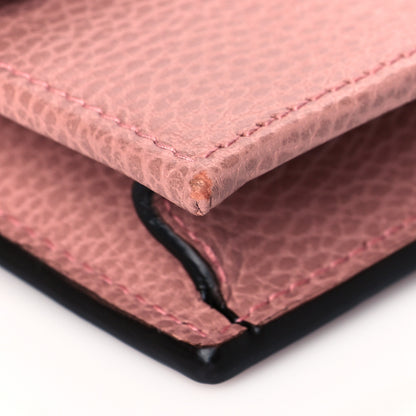 Gucci Dollar Calfskin Interlocking G Chain Wallet Soft Pink 8 of 10