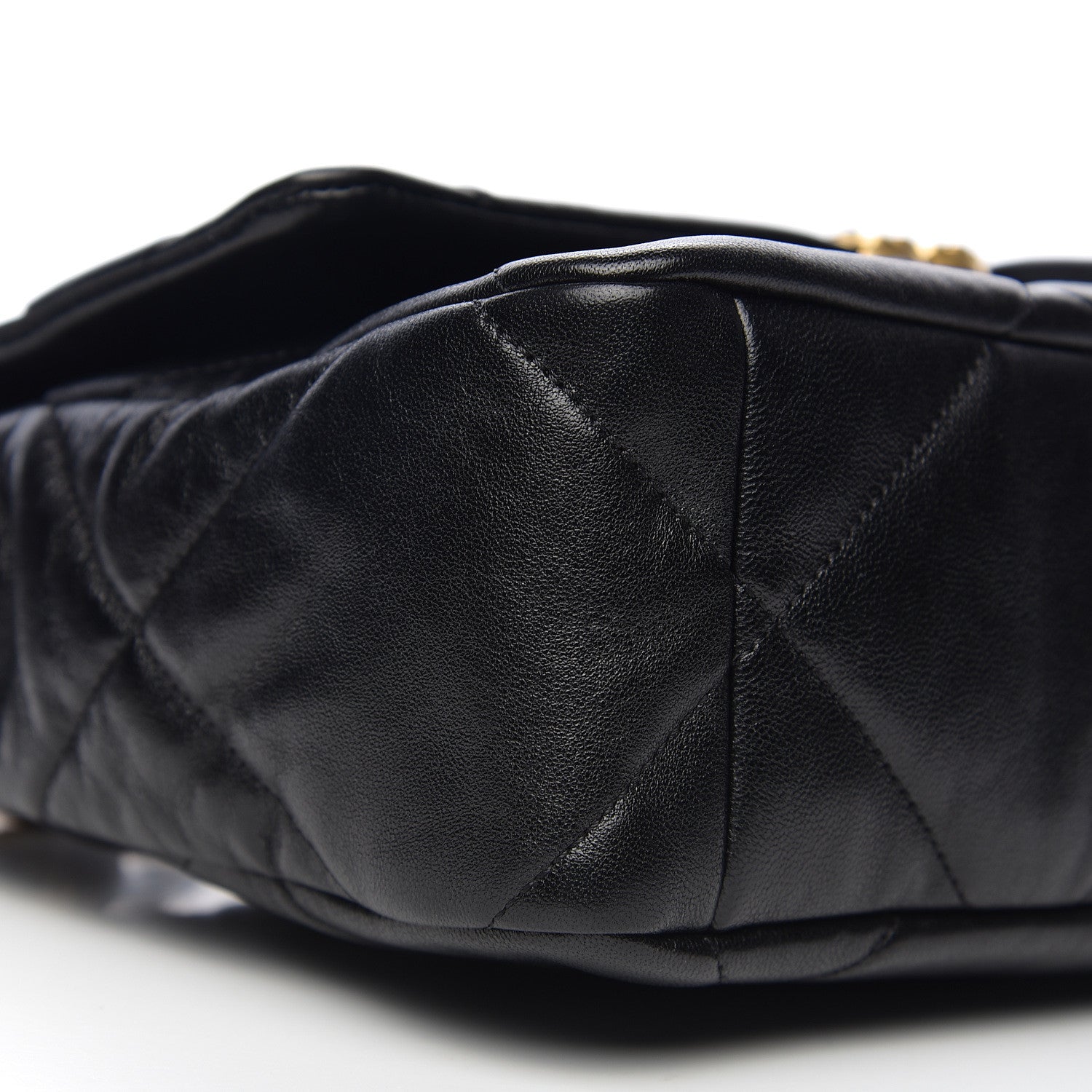Chanel Lambskin Quilted Large 19 Flap Black 7 of 9
