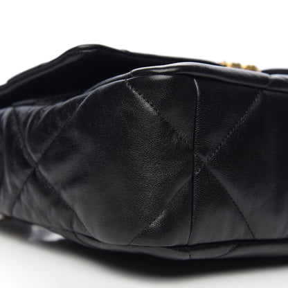 Chanel Lambskin Quilted Large 19 Flap Black 7 of 9
