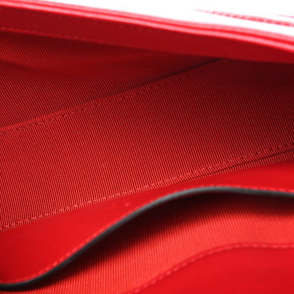 Gucci Lambskin Matelasse Small GG Marmont Shoulder Bag Bright Red 5 of 11