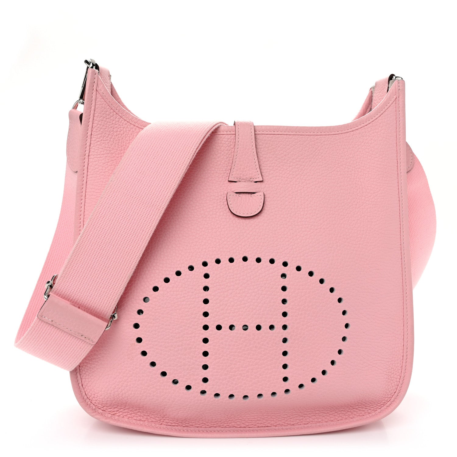 Hermes Taurillon Clemence Evelyne III PM Rose Sakura 1 of 10