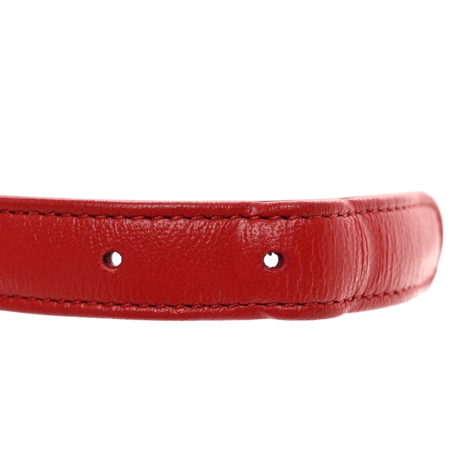 Lambskin Quilted Chain Infinity Waist Belt Bag Red