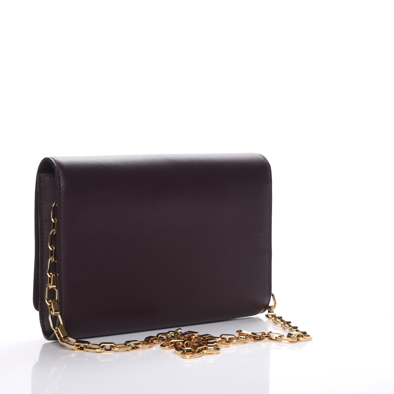 Louis Vuitton Calfskin Chain Louise GM Amarante 3 of 8