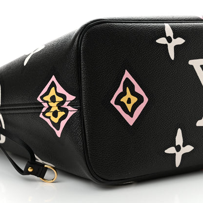 Louis Vuitton Monogram Giant Wild at Heart Neverfull MM Black 9 of 11