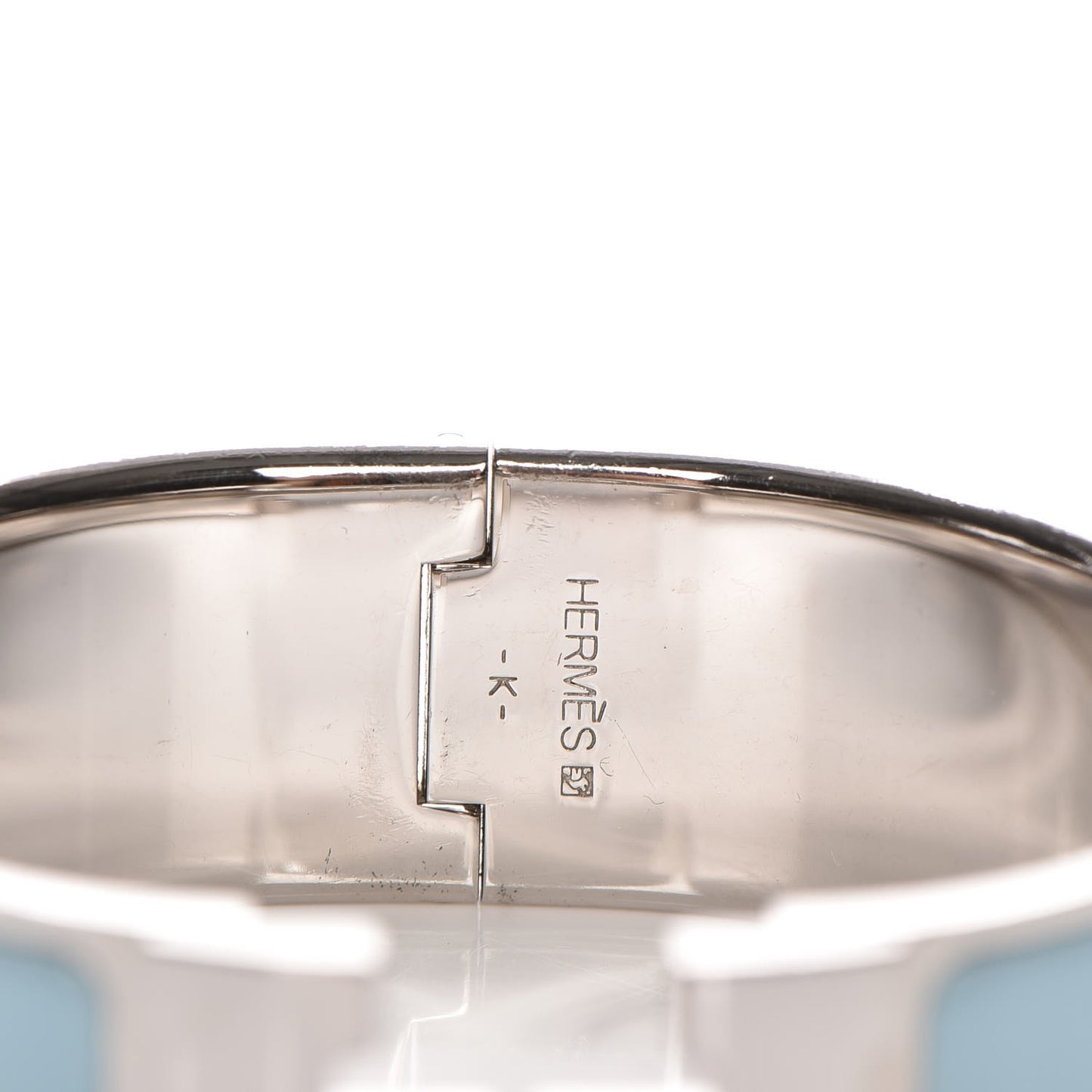 Enamel Clic Clac H Wide Bracelet PM Bleu