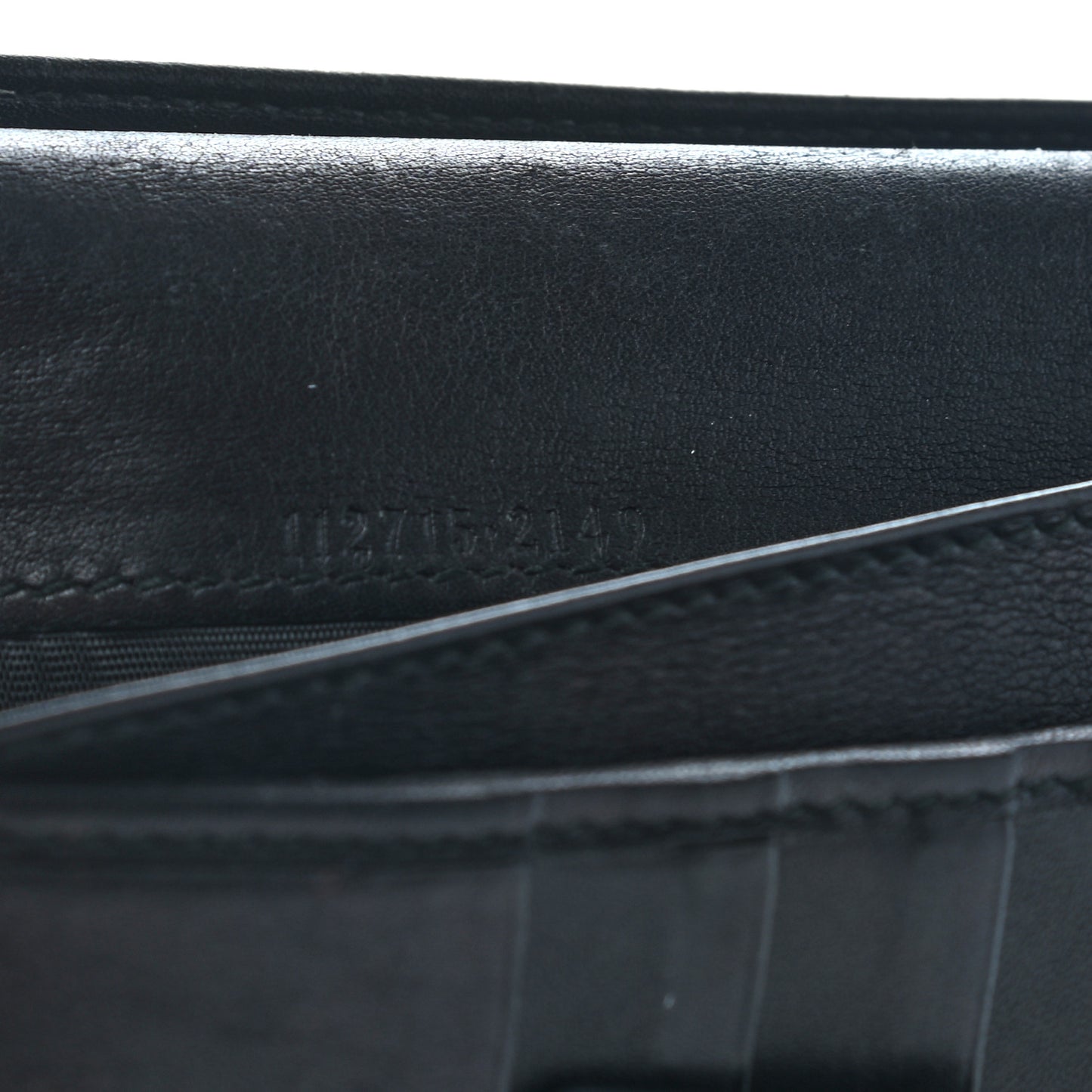 Guccissima Margaux Calfskin Metal Bar Continental Flap Wallet Black