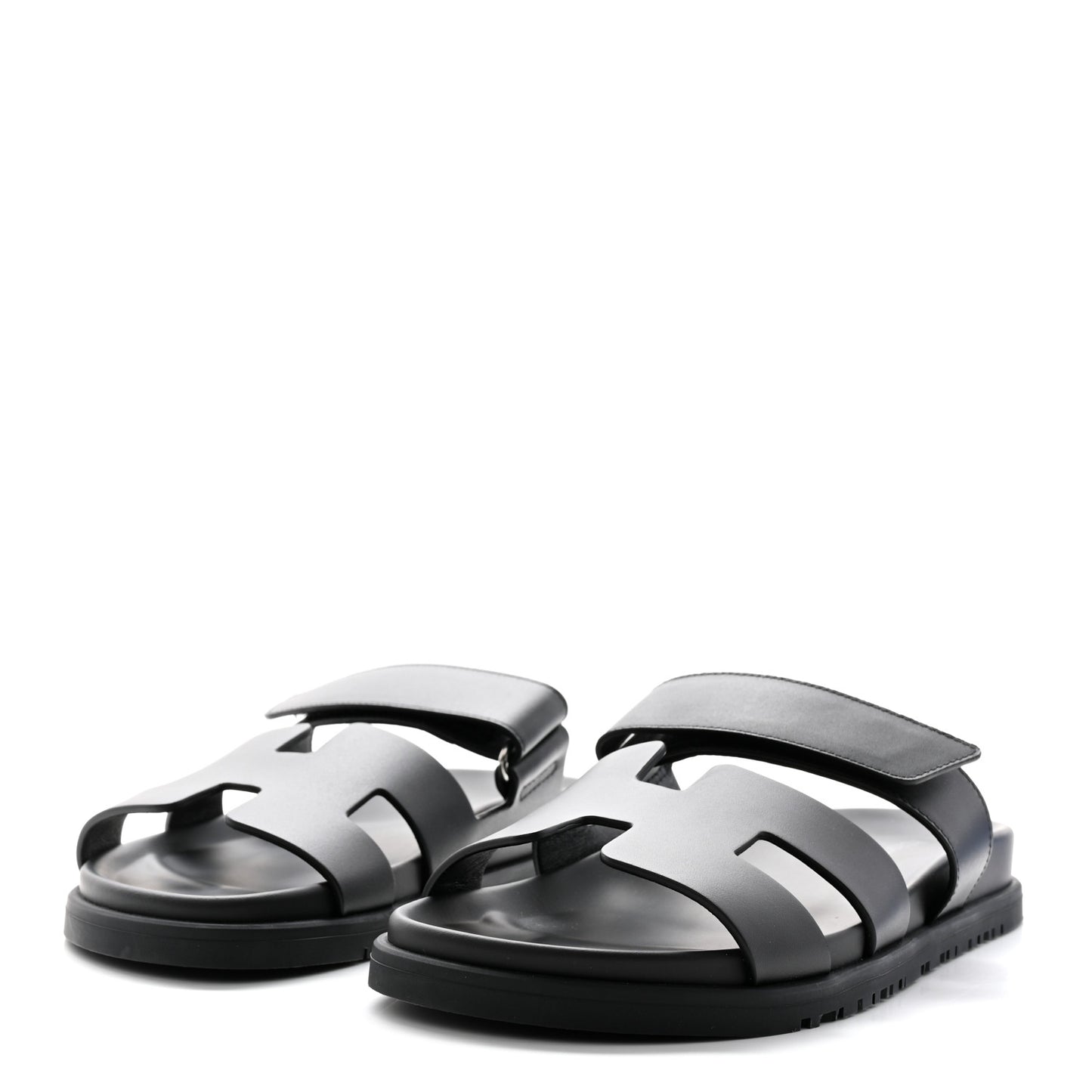Calfskin Womens Chypre Sandals 38.5 Black
