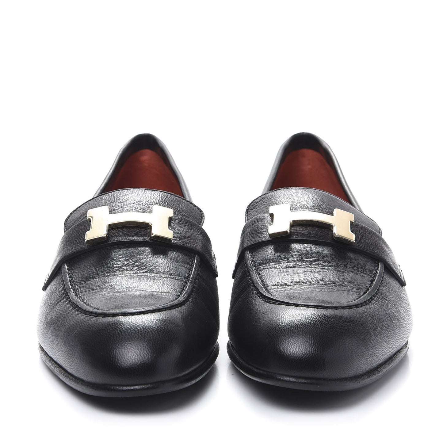 Goatskin Womens Paris Loafers 36 Black