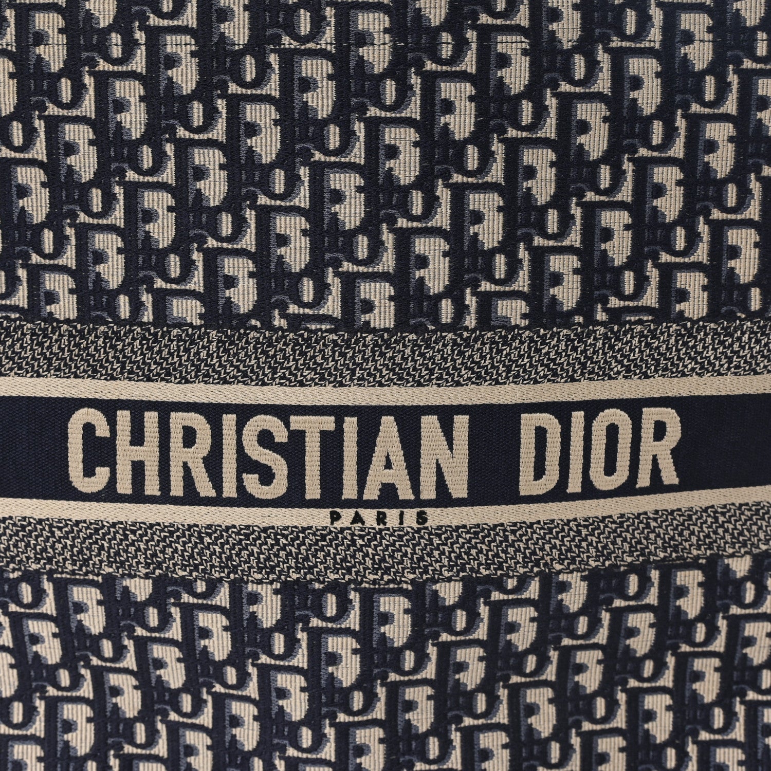 Christian Dior Oblique Large Book Tote Blue Multicolor 7 of 12