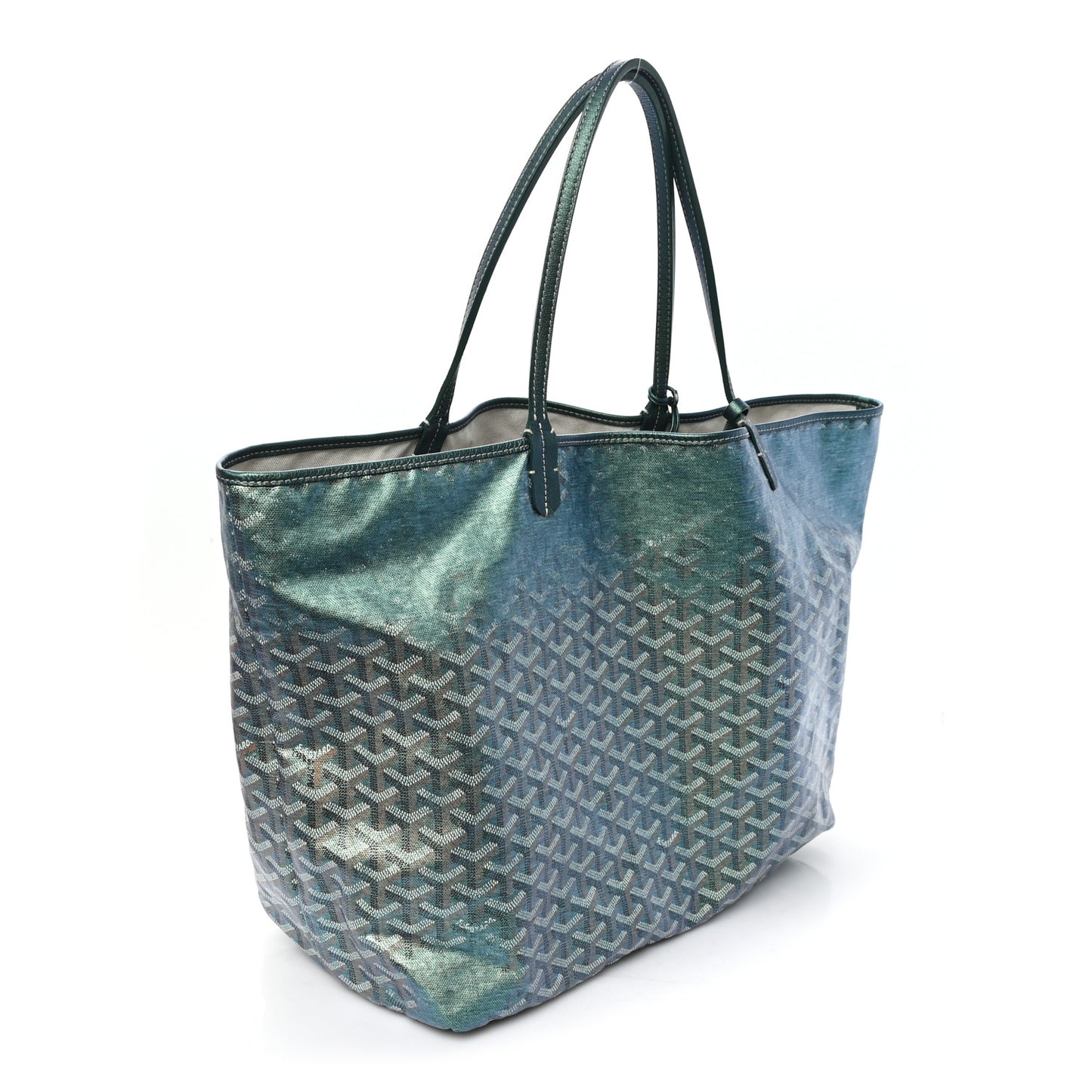 Iridescent Goyardine Saint Louis GM Pearly Green