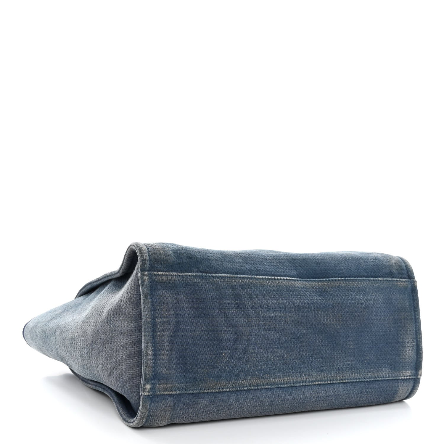 Chanel Canvas Medium Deauville Tote Blue 4 of 12